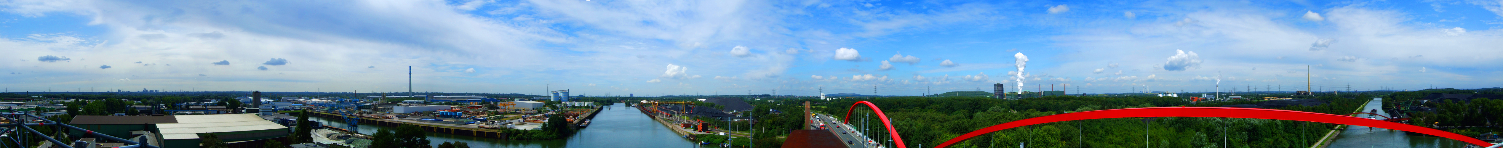 Auf der Rhein-Herne-Brücke