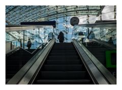 auf der Rolltreppe