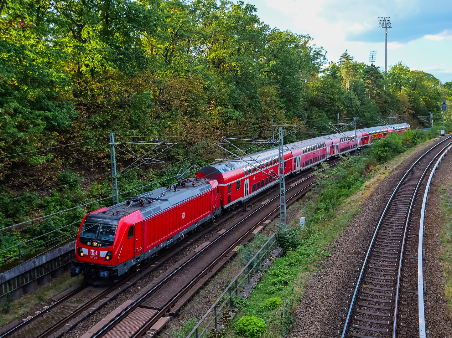 Auf der Rückfahrt vorne dran ...