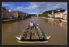 auf der Saône in Lyon