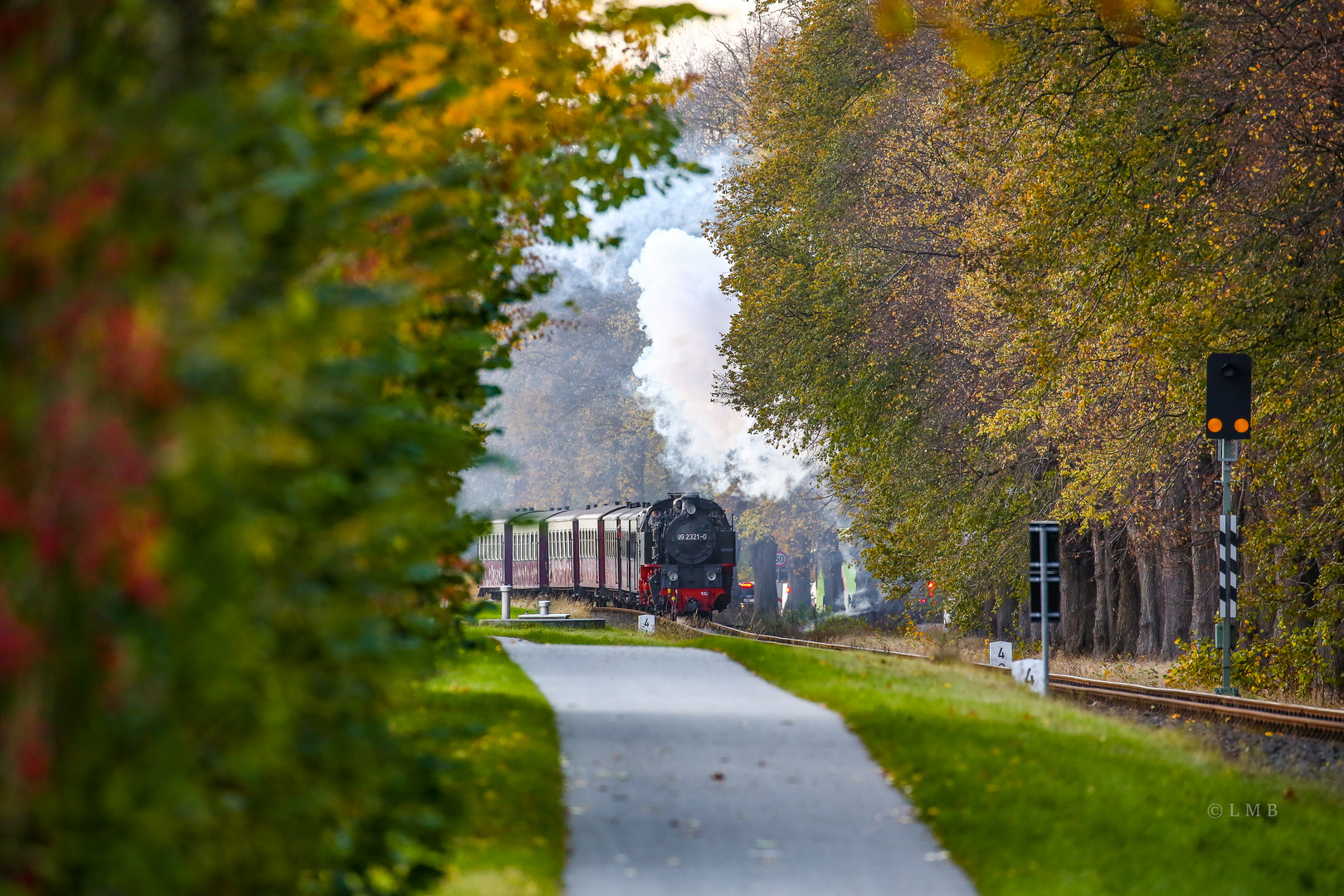 Auf der Schnellfahrstrecke