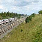 Auf der Schnellfahrstrecke München-Augsburg bei Hattenhofen 16.7.2023