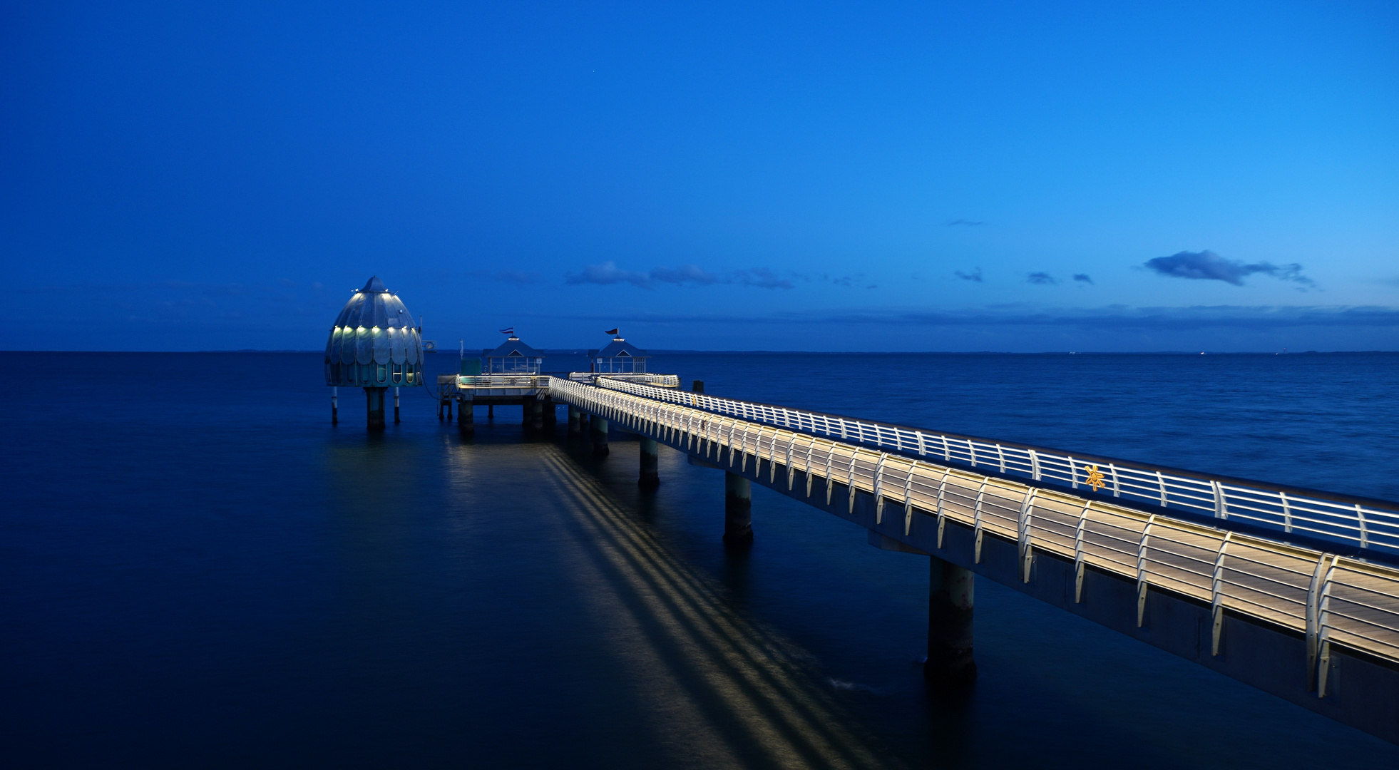 Auf der Seebrücke in Grömitz