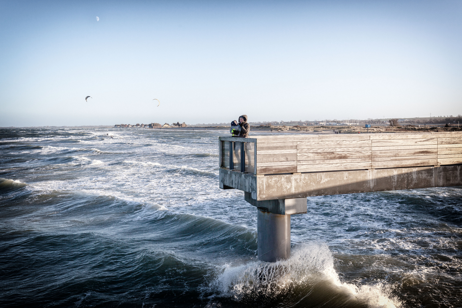 Auf der Seebrücke in Heiligenhafen