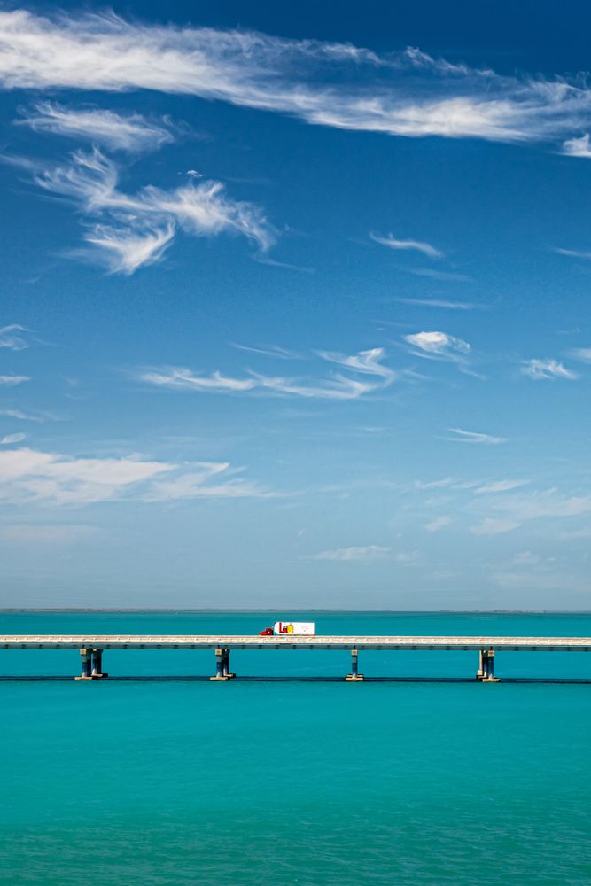 Auf der Seven Mile Bridge...