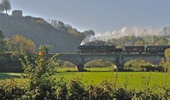 Auf der Siegbrücke bei Stadt Blankenberg