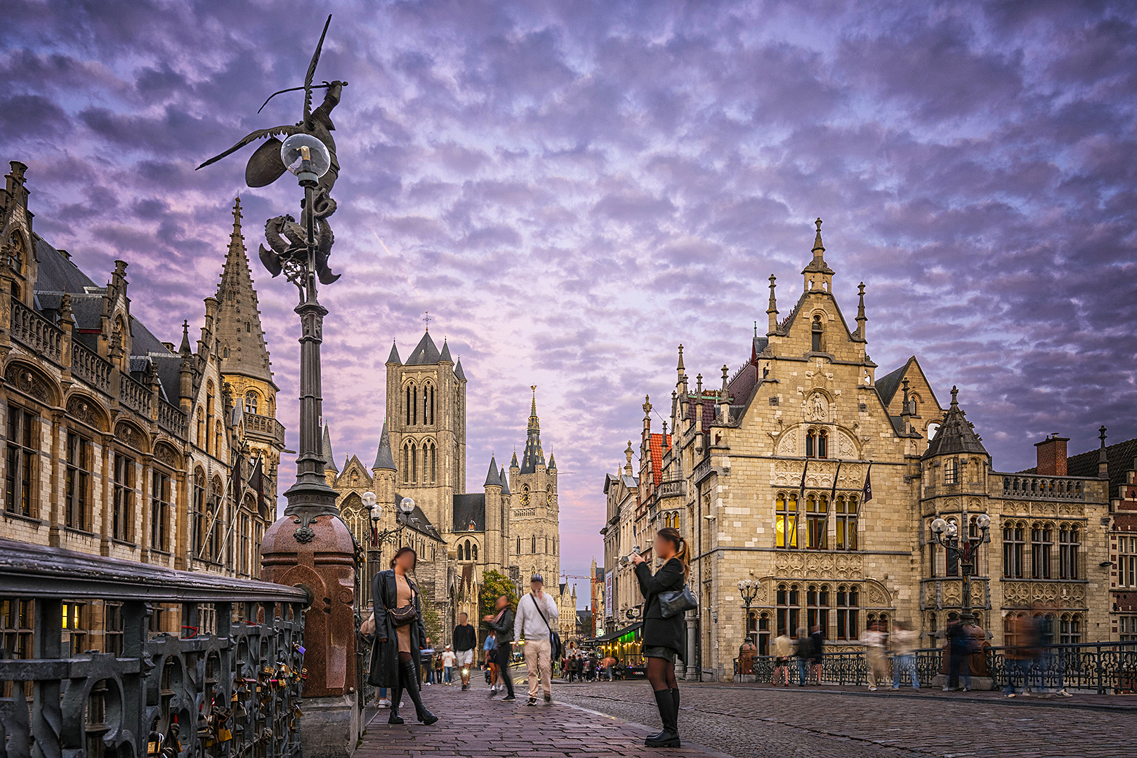 Auf der Sint- Michielsbrug, Gent