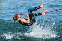 Auf der Slackline