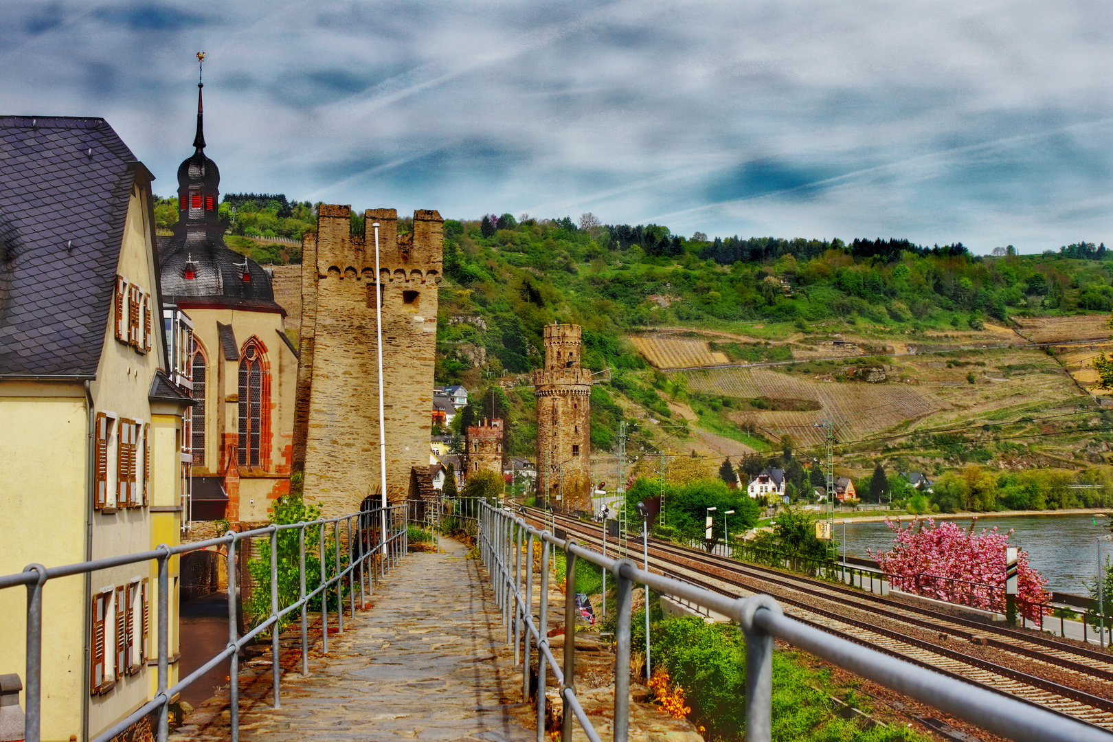 auf der stadt mauer von oberwesel