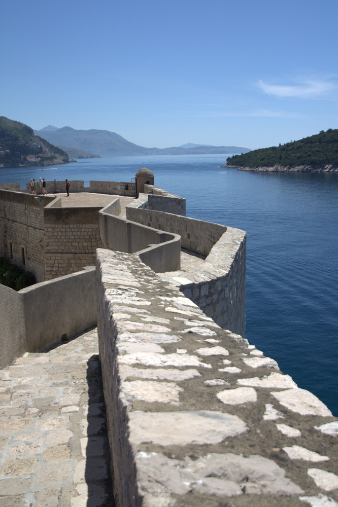 Auf der Stadtmauer von Dubrovnik