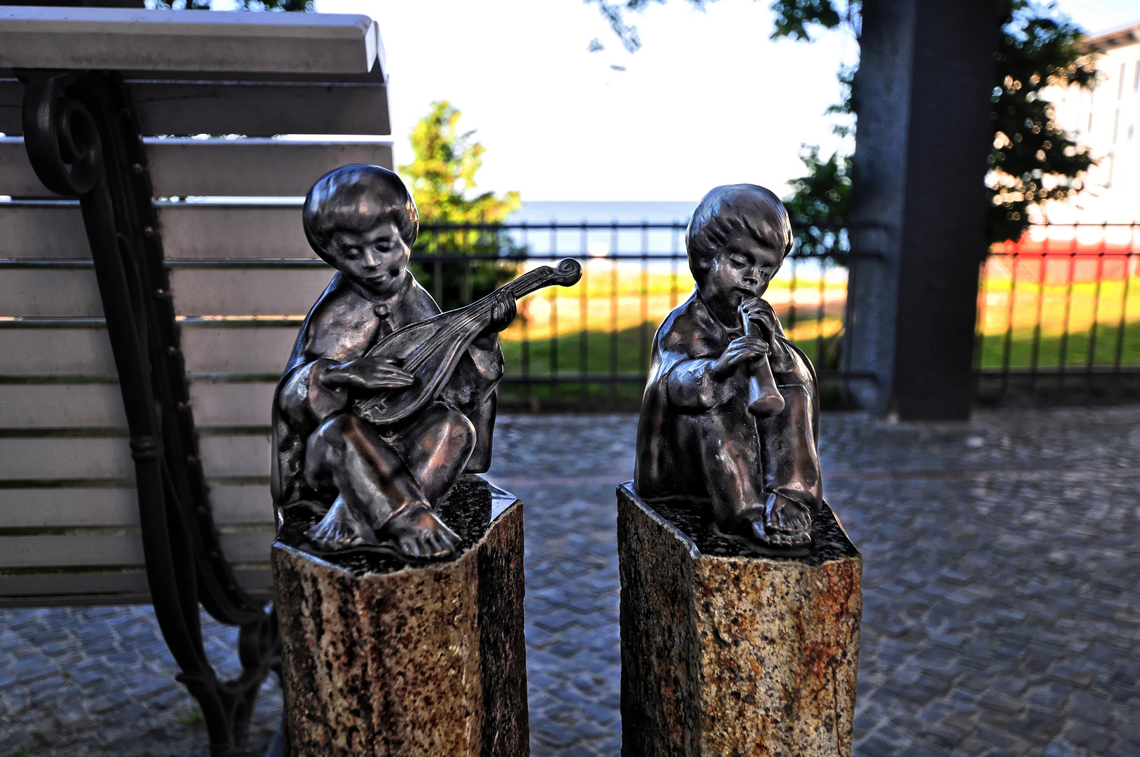 Auf der Strandpromenade von Binz auf Rügen