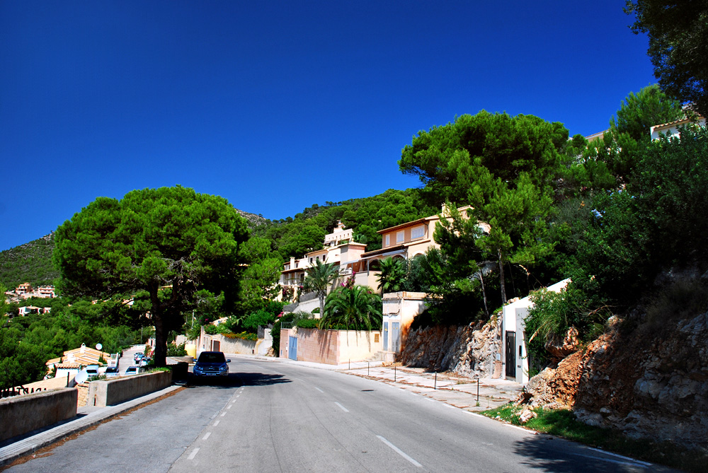 auf der Straße von Cuevas de Arta oberhalb von Canyamel