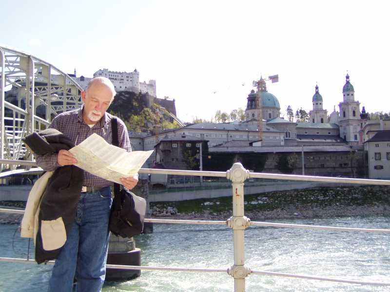 Auf der Suche nach seinem Geburtshaus in Salzburg