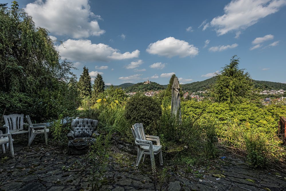 auf der Terrasse...