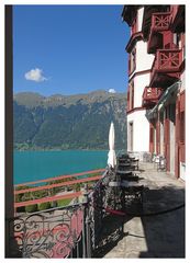 Auf der Terrasse des Grandhotels Giessbach