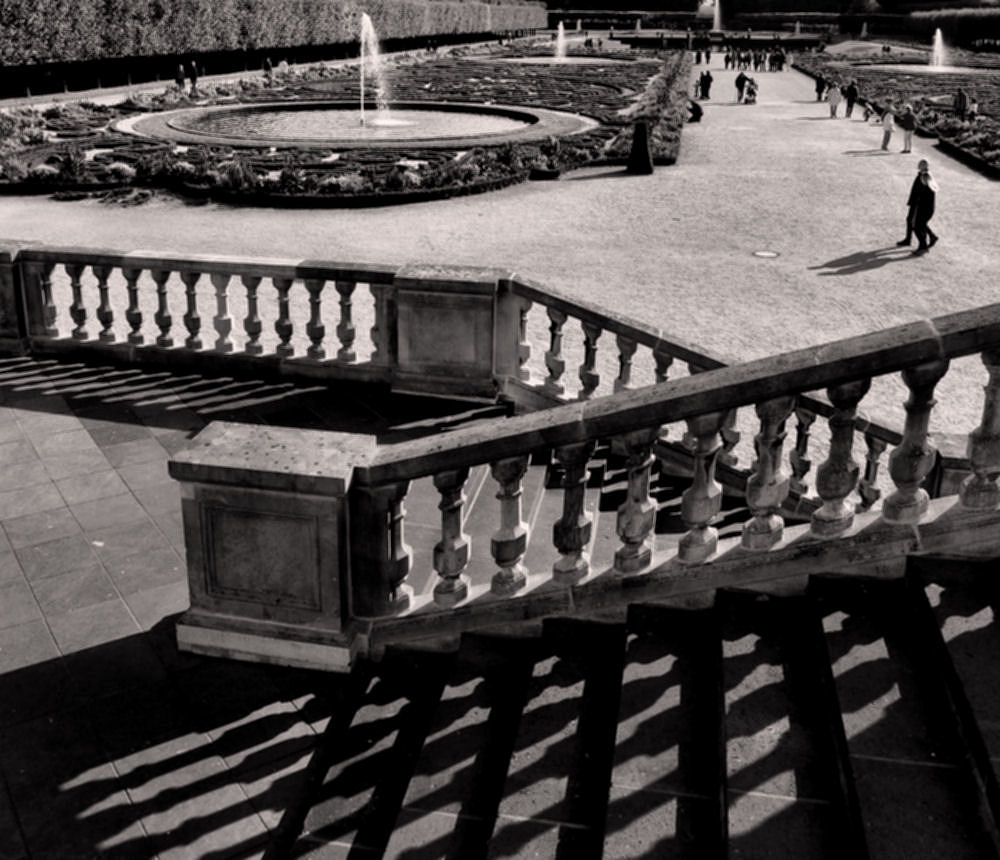 Auf der Terrasse von Schloss Brühl