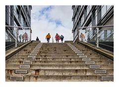 auf der Treppe