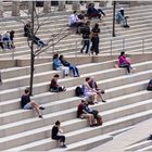 Auf der Treppe