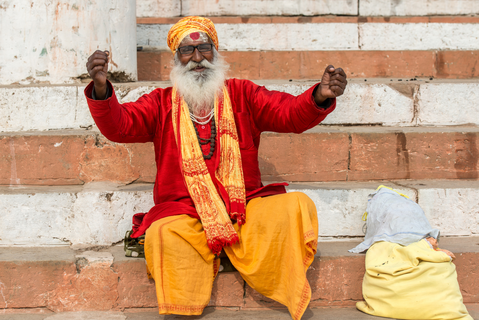 Auf der Treppe zum Ganges