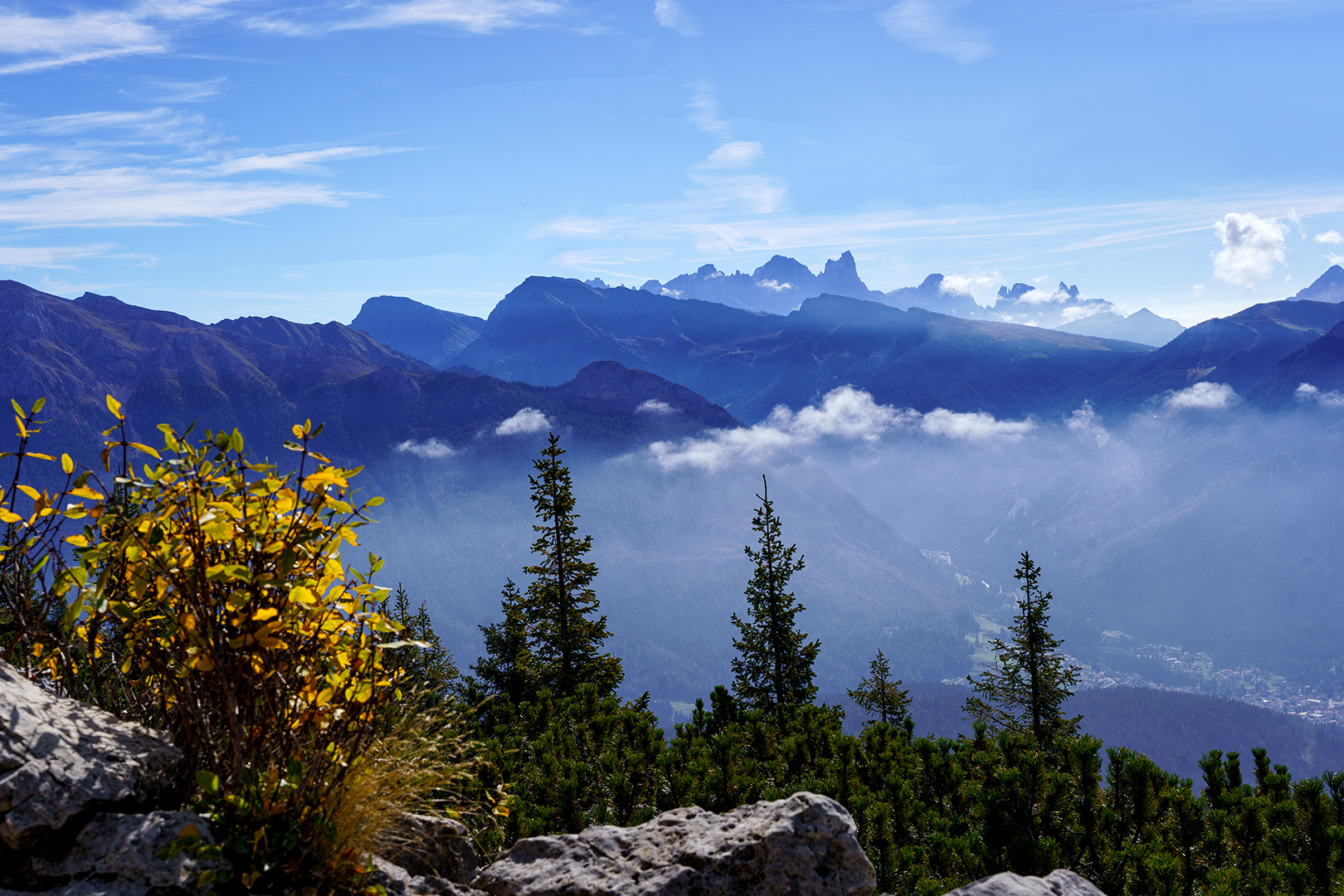 Auf der Wanderung am Rosengarten