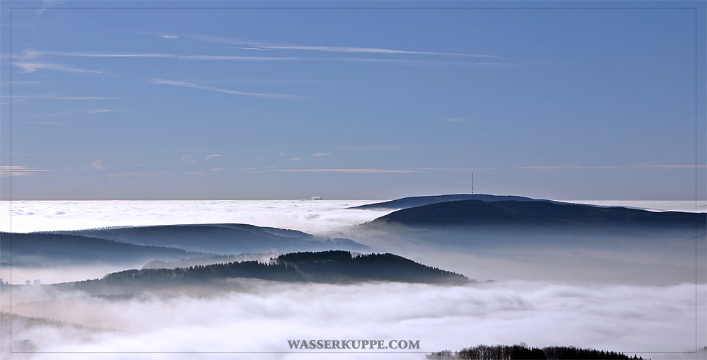 Auf der Wasserkuppe über der Inversion am 7.11.06