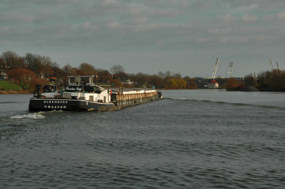 ... auf der Weser ...