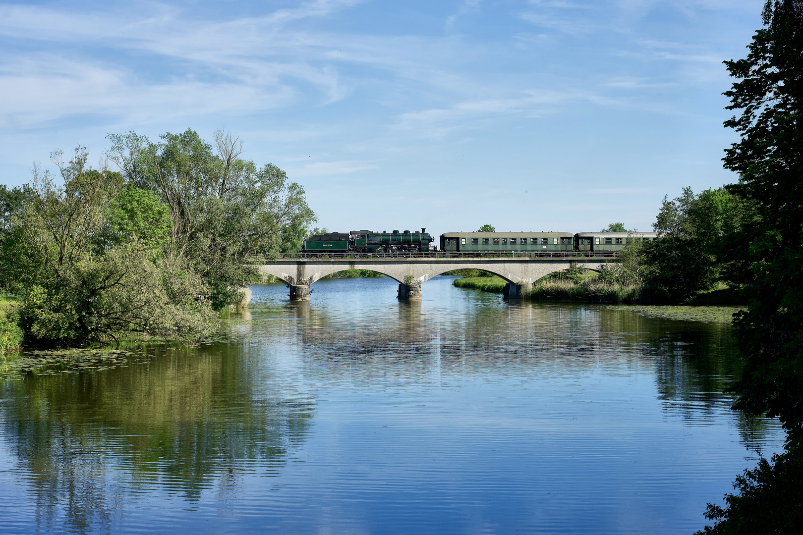 Auf der Wörnitzbrücke