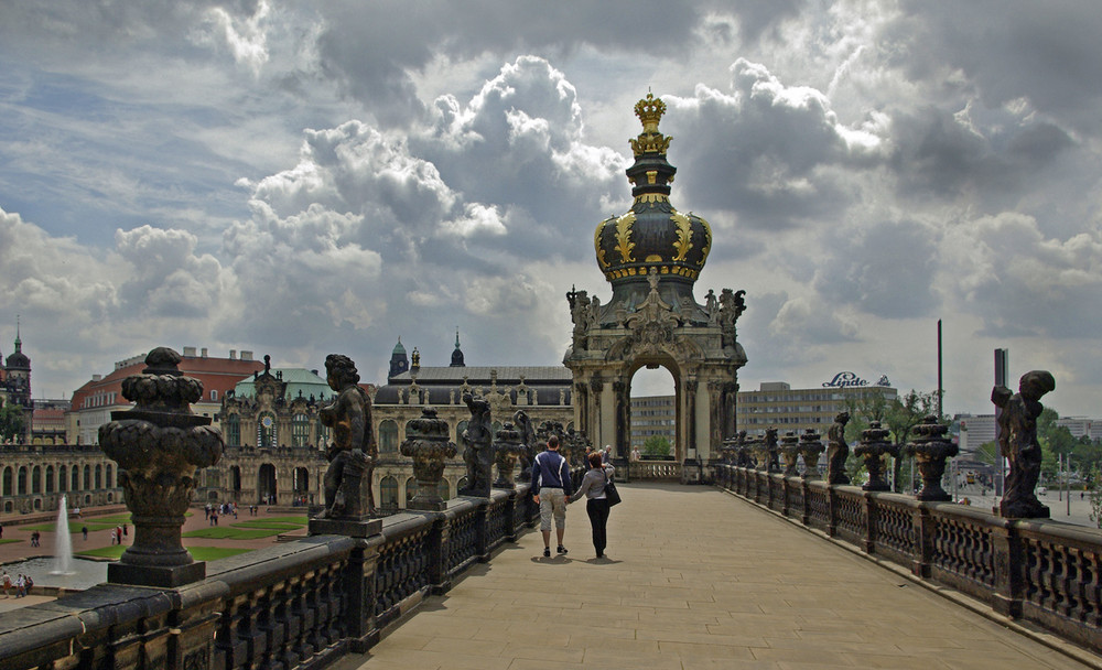 auf der Zwingerterasse in Dresden