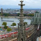 Auf die Hohenzollern Brücke geschaut