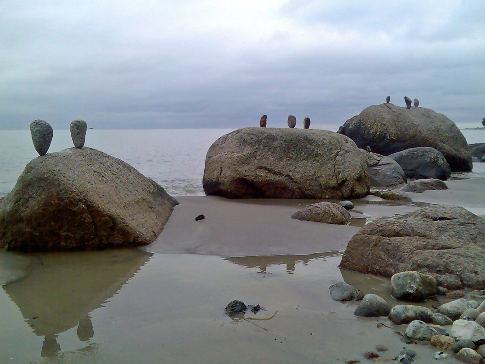 Auf die Spitze getrieben in Binz am Fischerstrand