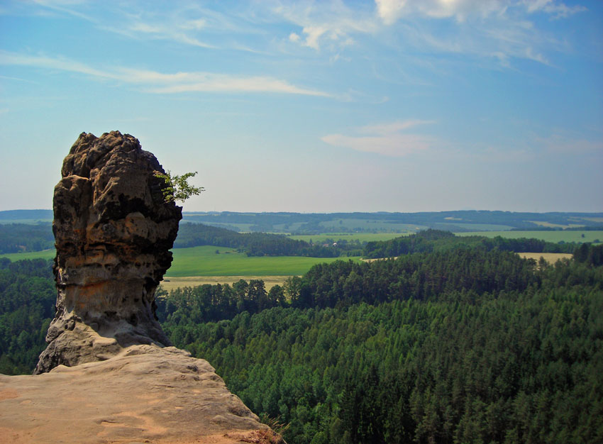 Auf einem Berg in der Tschechei