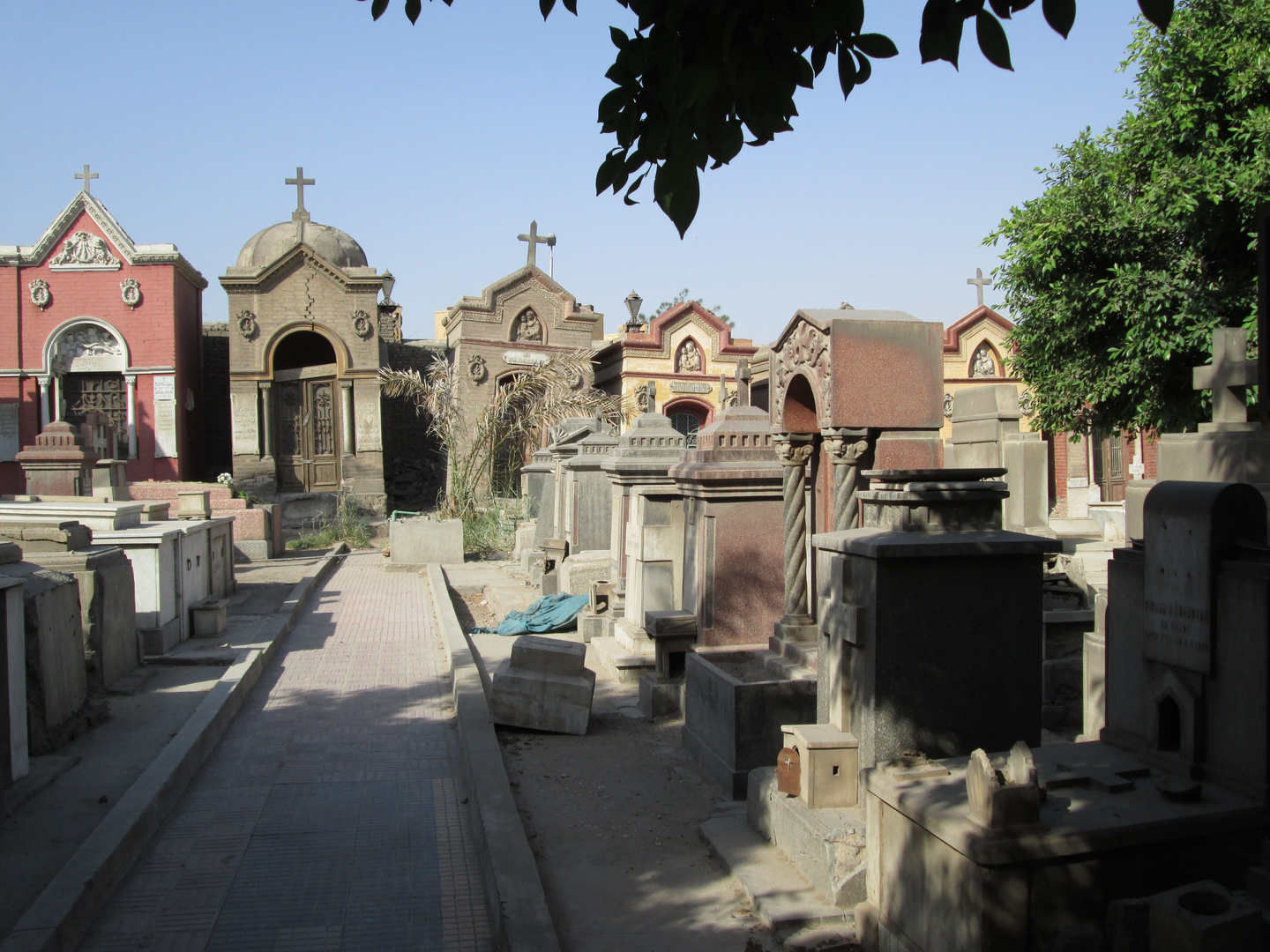 Auf einem Friedhof im koptischen Viertel