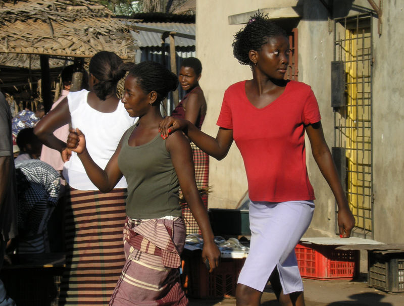 auf einem Markt in Mozambique