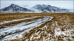 Auf einem winterlichen Weg