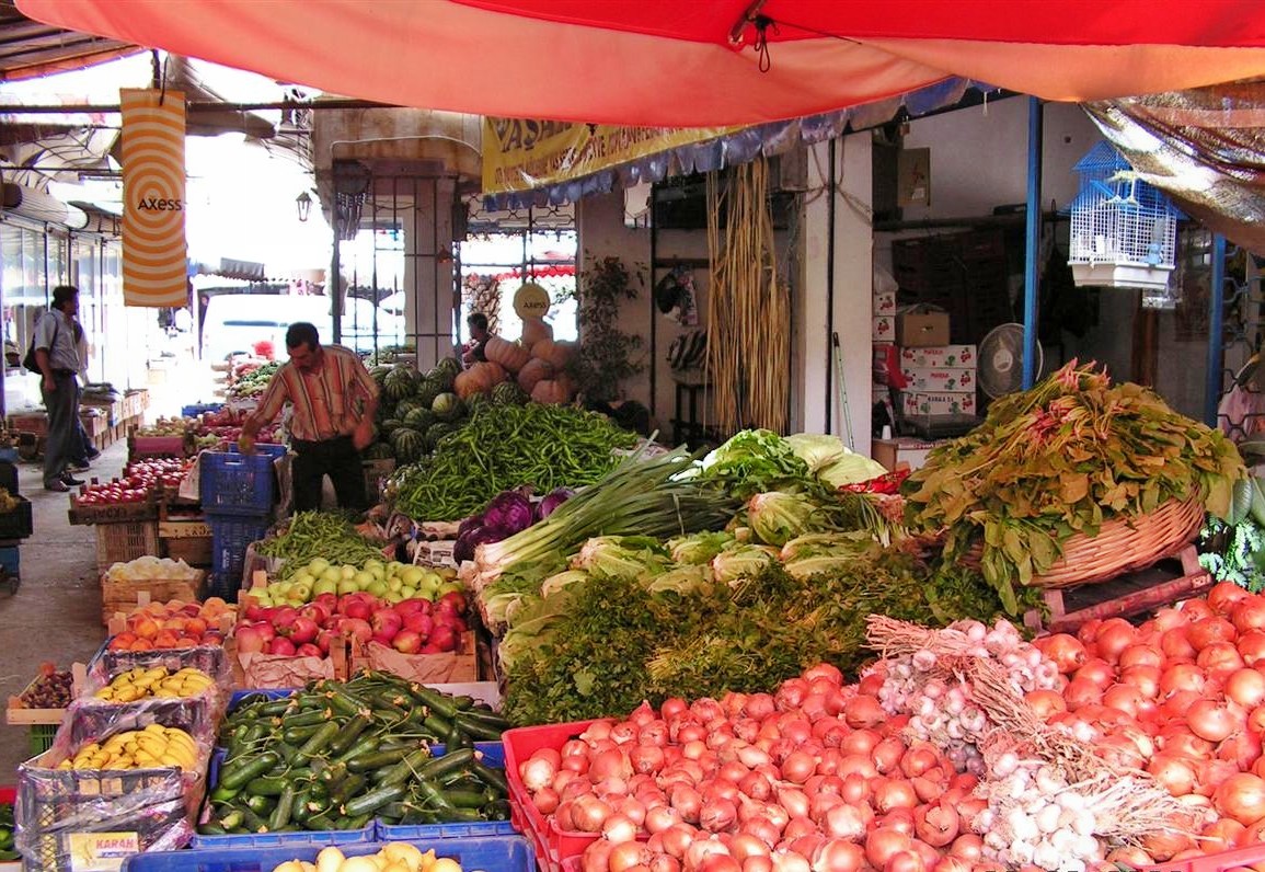 Auf einen Markt in Antalya