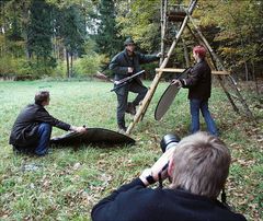 Auf Foto-Safari am Waldesrand ...