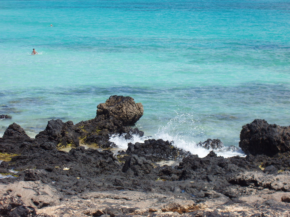 Auf Fuerteventura die Felsen