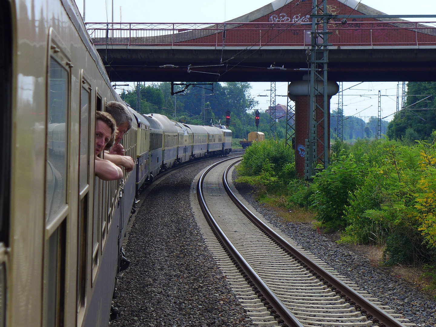 Auf großer Bahnreise