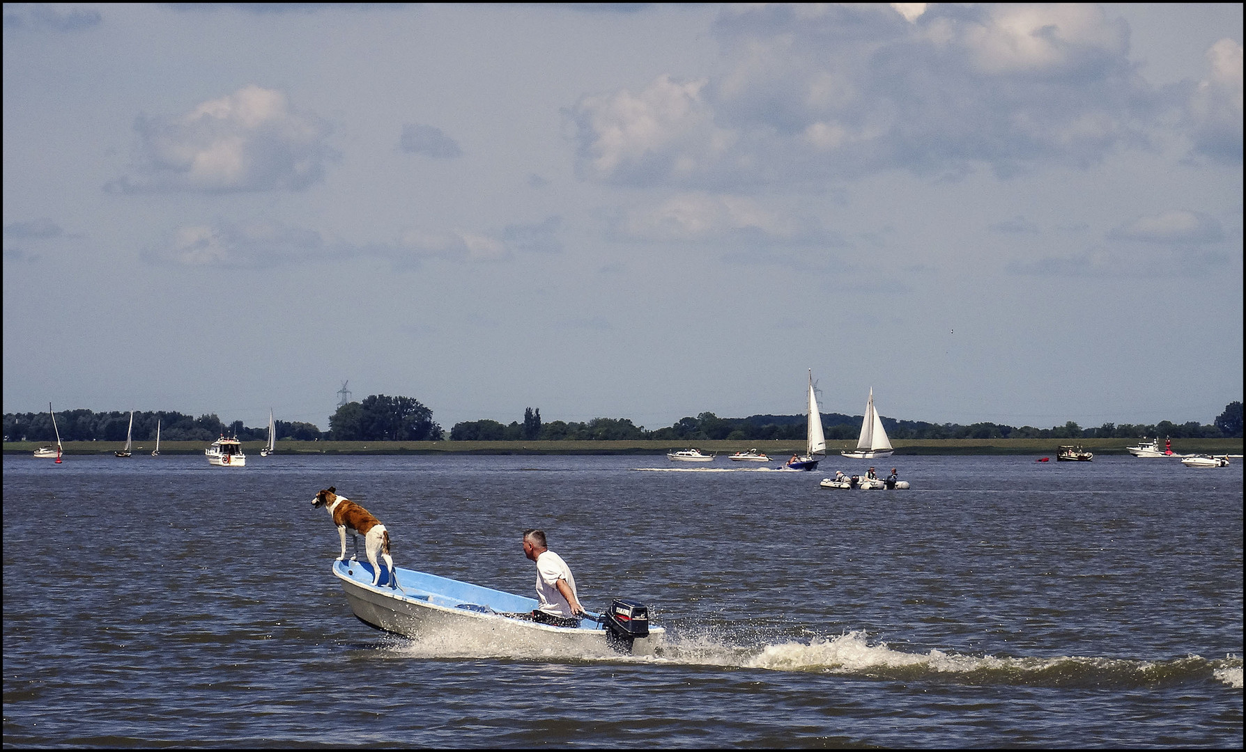 Auf großer Fahrt ... auf der Elbe.