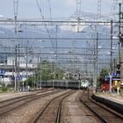 Auf Grund des ausfahrenden Voralpen-Express nach St.Gallen...