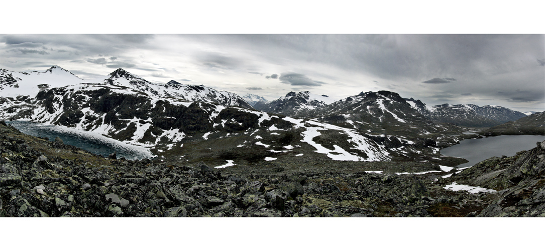 auf halbem Weg zum Gipfel der Kyrkja