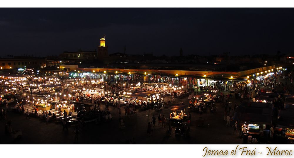 Auf Hochzeitsreise... Jemaa el Fná - Marrakech