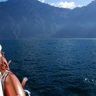 Auf "hoher " See Richtung Riva del Garda