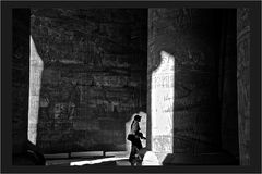 auf Motivsuche im Tempel von Edfu