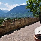 Auf nach Südtirol 2023  - Blick von Schloss Trauttmansdorff Richtung Ultental