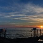 Auf Pfählen gebaute Fischerhütte