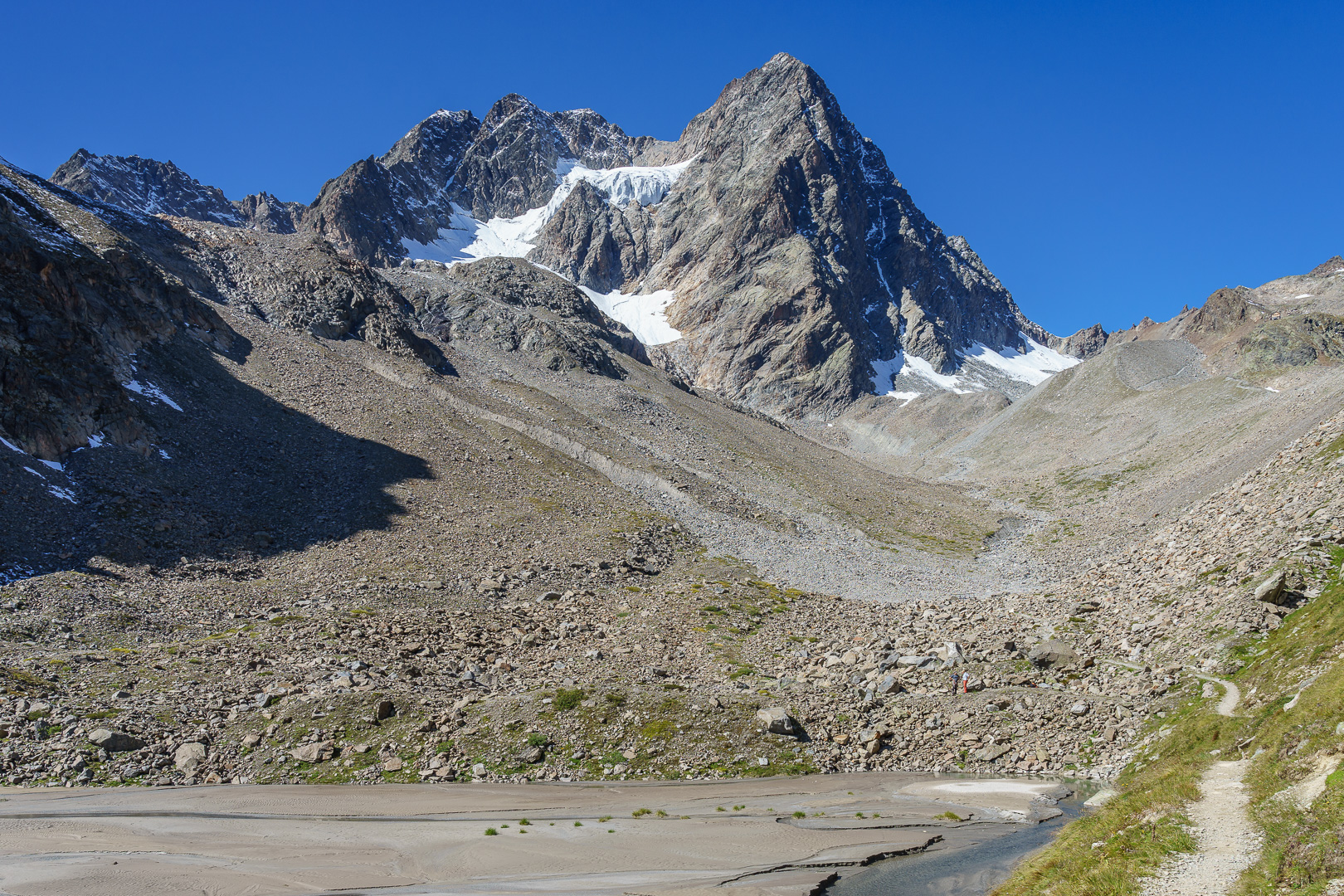 Auf Pitztaltour (6) - Blick zur Watzespitze