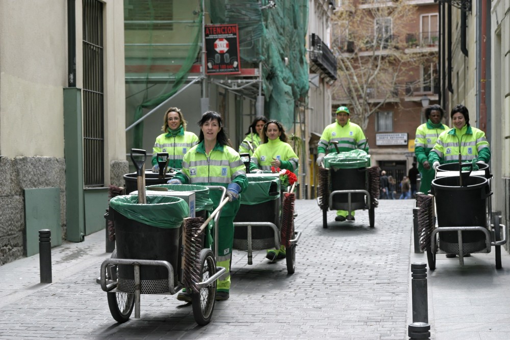 Auf Räumfahrt in Madrid