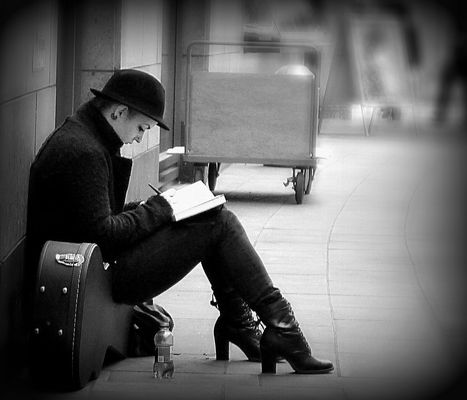 auf Saiten sitzen und......