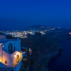 Auf Santorini blaue Stunde